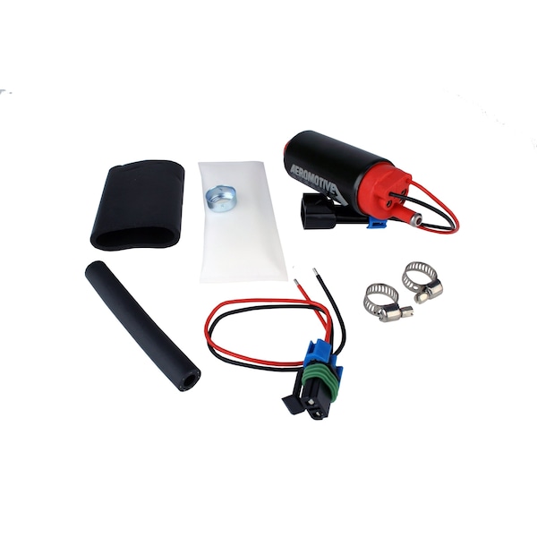 Aero-Motive In Tank, Gas or E85 Fuel, 90 PSI Maximum, 340 Liters Per Hour, Center Inlet, With Sock Filter 11540 - main