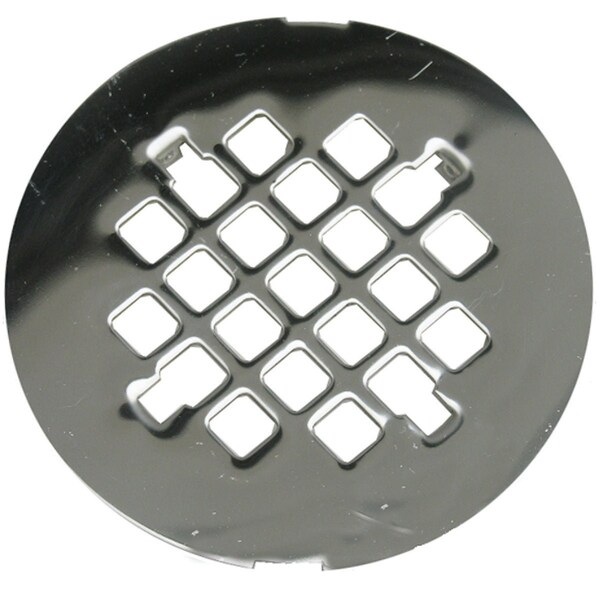 Westlake Pipe & Fittings 4-1/4'' Chrome Snap-In Shower Drain Strainer 03-1355 - main