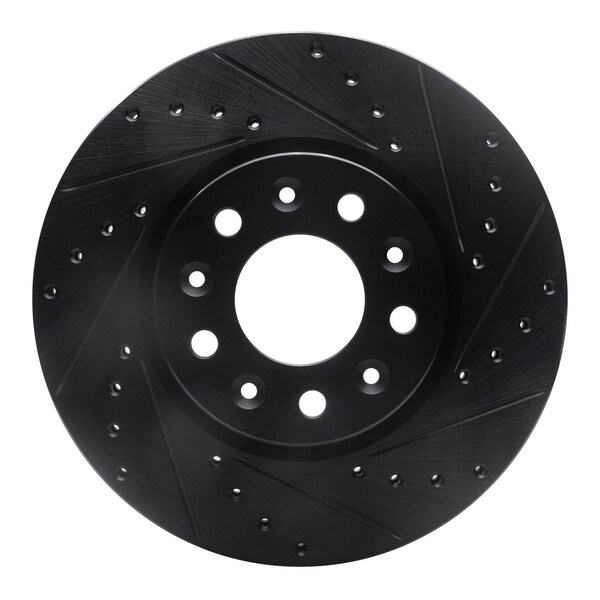 Dynamic Friction Co DFC Brake Rotor - Drilled and Slotted - Black 633-45023R - main