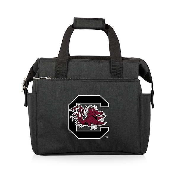 Picnic Time Family Of Brands NCAA South Carolina Gamecocks On The Go Lunch Bag Cooler - Soft Cooler Lunch Box, Black 510-00-179-524-0 - main