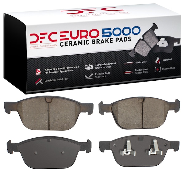 Dynamic Friction Co DFC EURO 5000 Ceramic Brake Pads 1600-1412-00 - main