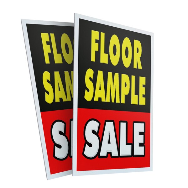 Signmission Floor Sample Sale, Plastic Signs Only 24 Inch x 36 Inch, Corrugated Plastic, 2PK CSB-2436-2PACK-Floor Sample Sale - main