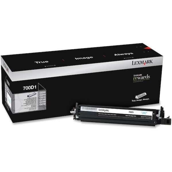 Lexmark 700D1 Black Developer Unit 40,000 yield 70C0D10 - main