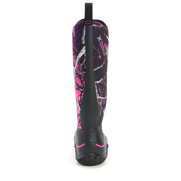 Muck Boot Co Women's Hale Tall Rubber Boot, Plain Toe, 15" Height, Black/Muddy Girl, 8 HAW-MSMG-MNS-080 - main