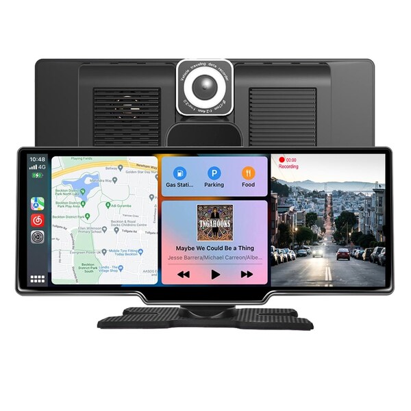 Wrightmaster 10.26 in. HD Touch Screen Car Stereo, with CarPlay, Android Auto, Dual Cameras ZR-CARDSPY - main