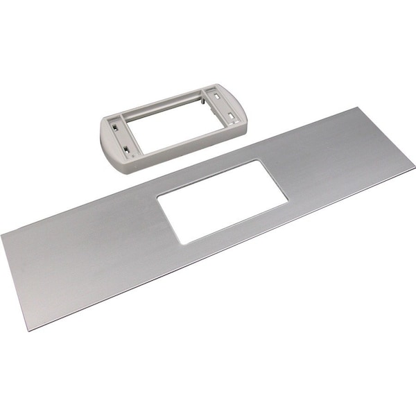 Wiremold Low Prof Adapter Covr Plate, Gray, Aluminm ALA-LPB3S2 - main