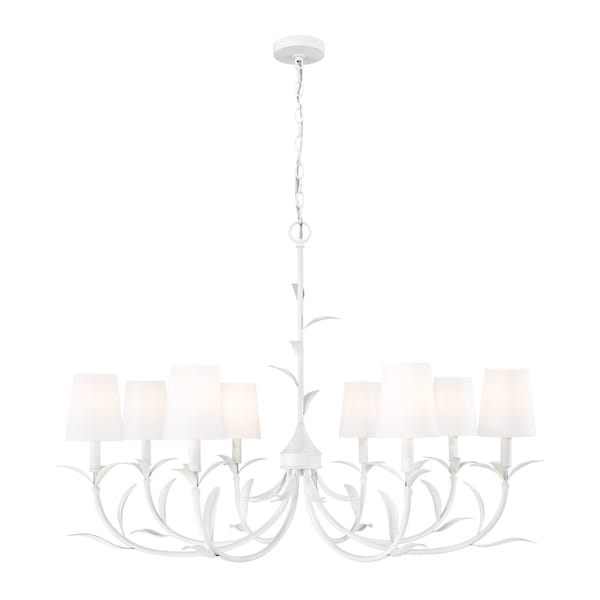 Z-Lite Aslin Textured White 8 Light Chandelier 830-42TXWH - main