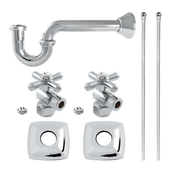 Kingston Brass Plumbing Sink Trim Kit with P-Trap, Polished Chrome KPK110P1 - main