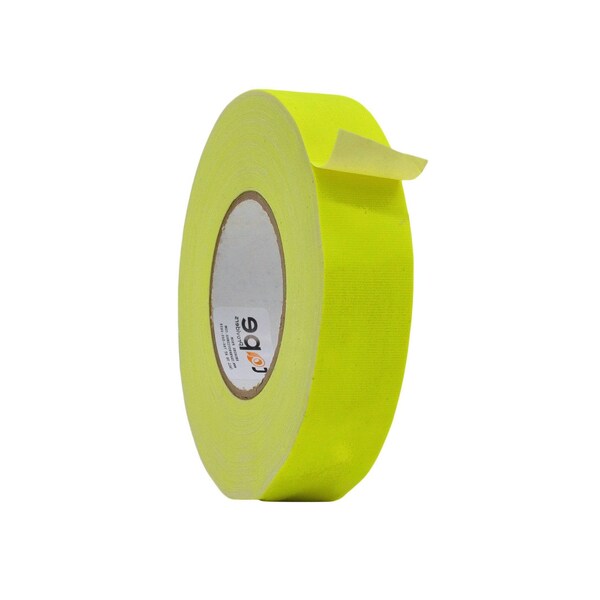 Wod Tape GTC12F Gaffer Tape Fluorescent Yellow 1.5 in. X 60 ft., 32PK WOD GTC12F-01500-32-60-FYE - main