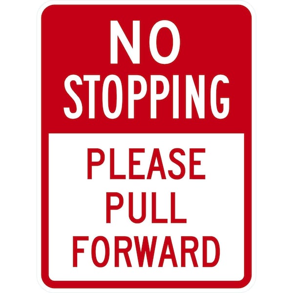 Lyle No Stopping Please Pull Forward, 18x24, High Intensity Prismatic, White G-10528-HI_18x24 - main
