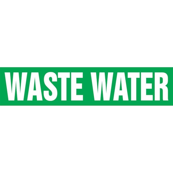Accuform ASME ANSI PIPE MARKER WASTE WATER RPK731SSH - main
