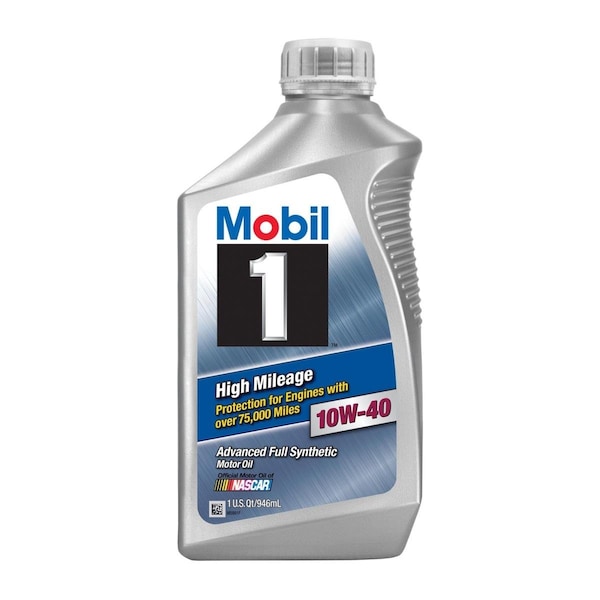 Mobil 1 10W-40 High Mileage Oil - 1 qt. MOB103536-1 - main