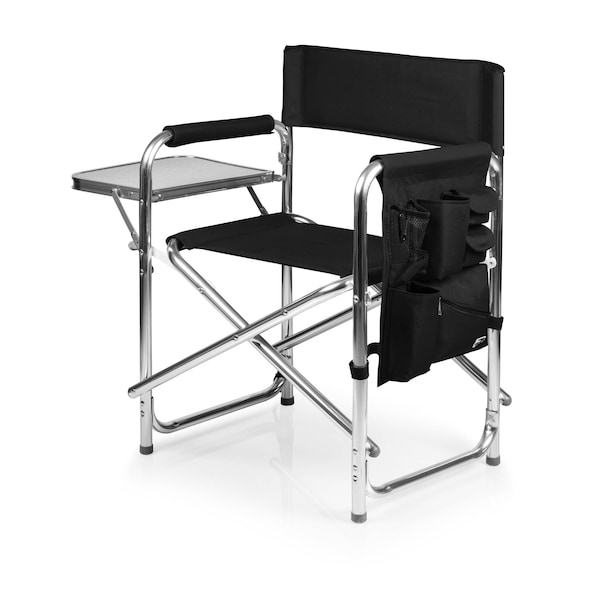 Picnic Time Family Of Brands Sports Chair, Black 809-00-179-000-0 - main