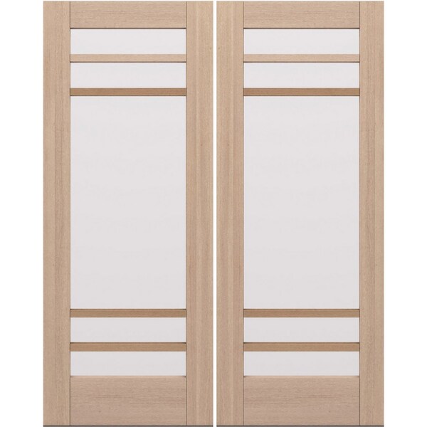 Doornmore G10502, 66.5" x 82" ( 2x32" Door) Left Hand, Mahogany SDL 5 Lite Exterior Door G10502-SW-3280_2_LI - main