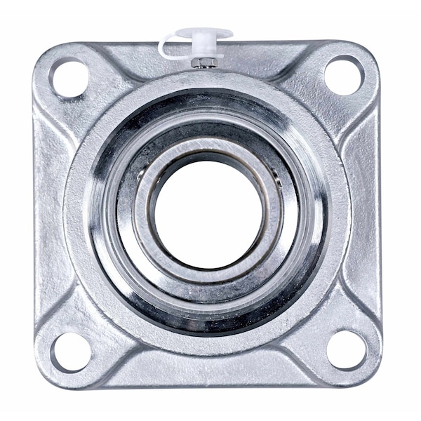 Sealmaster Mounted Stainless Steel Four Bolt Flange Ball Bearing - 440C Stainless Steel - SS Setscrew Lock CRFS-SS19 - main