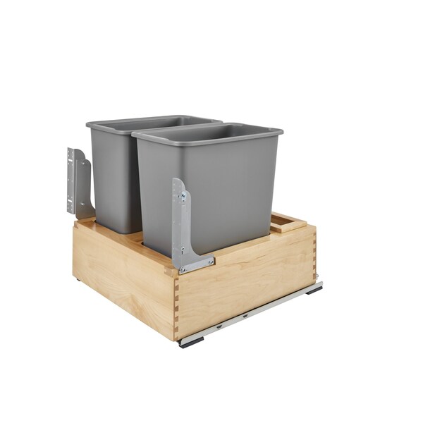 Rev-A-Shelf Maple Wood; Steel; Plastic, Natural Maple, 20.97 in W, 19.63 in H, 22.25 in D 4WC-24DM2-SC - main