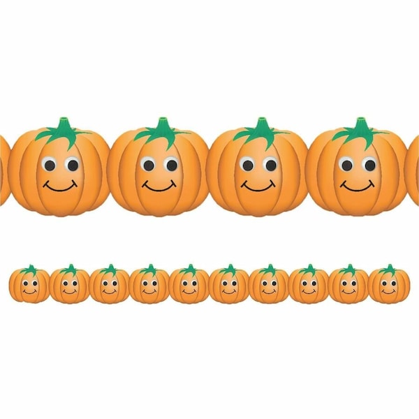 Hygloss Products Classroom Border - Happy Pumpkins, 36 Feet/Pack, PK6 33642 - main