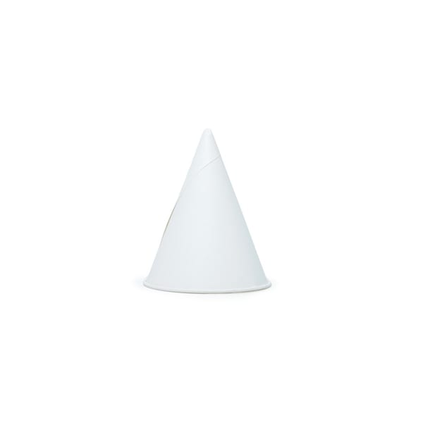 Rdi Cone Cup 4.5oz White Rolled Rim 5000 cs, 5000PK CP-CONE-4.5 - main