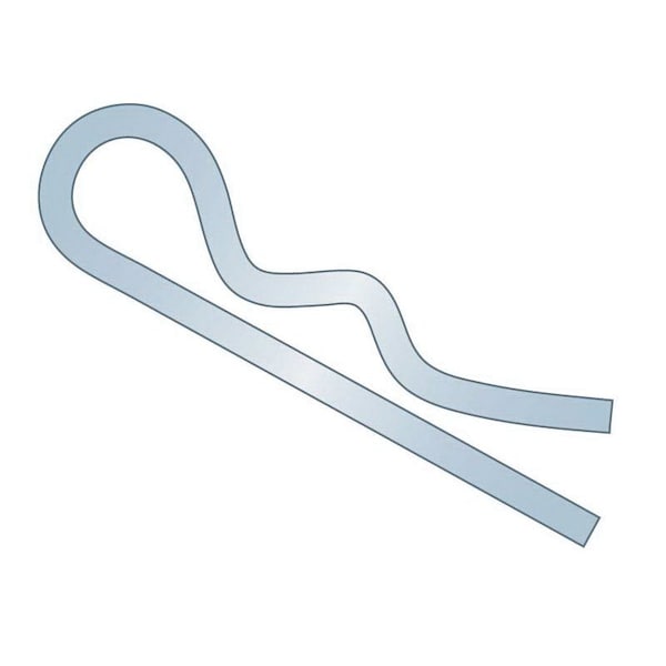 Huyett Bridge Pin, Zinc Plated Spring Steel, 0.148 in Wire Dia x 2.812 in Length x Fits 3/8 in Shaft BP-124 - main