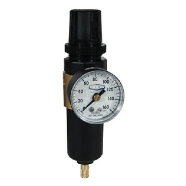 Dixon Wilkerson by Self-Relieving Miniature Filter/Regulator with GC620 Gauge, 300 psig Pressure, Zinc Bow BB3-02MGMB - main