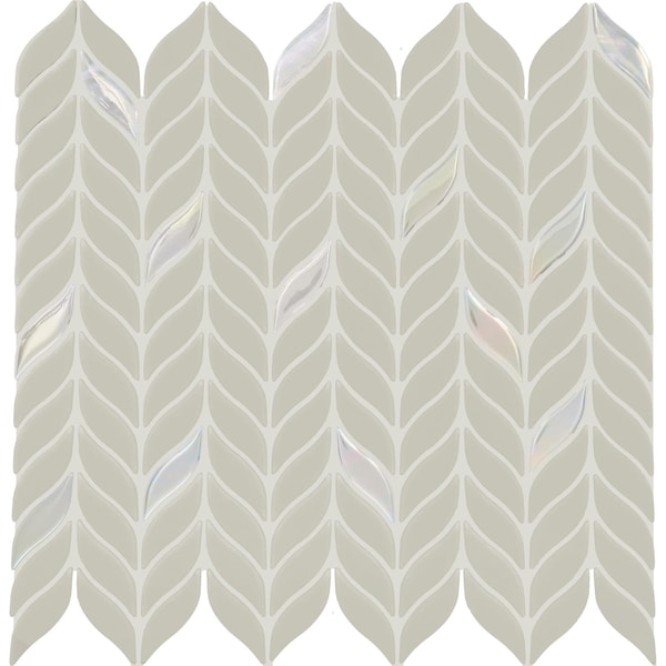 Daltile Starcastle 2'' Leaf Glass Wall and Floor Mosaic, 15PK SC76LEAFMSMT - main