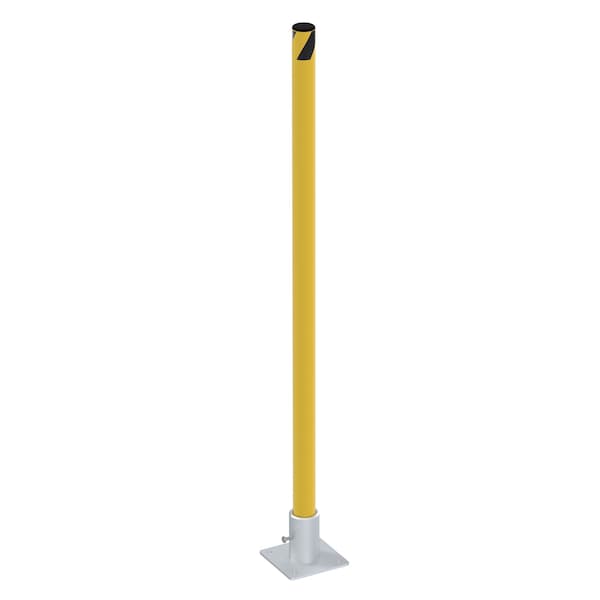 Vestil Steel Removable Pipe Safety Bollard 42 In x 1-3/4 In Yellow BOL-R-42-2 - main