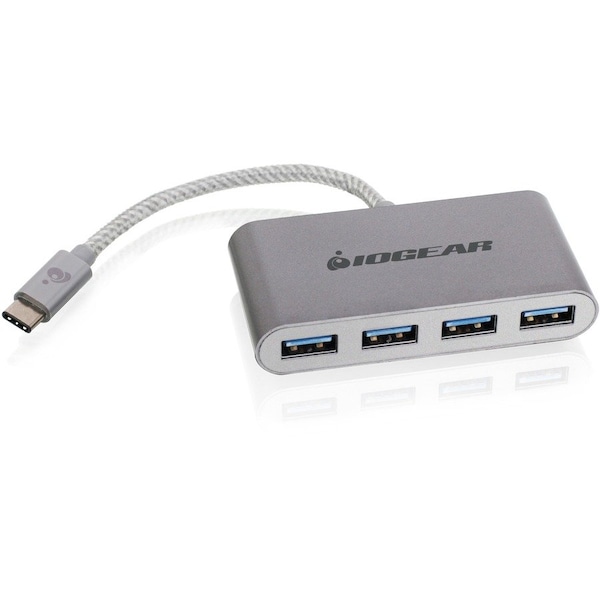 Iogear USB C to 4 port USB A Hub GUH3C14 - main