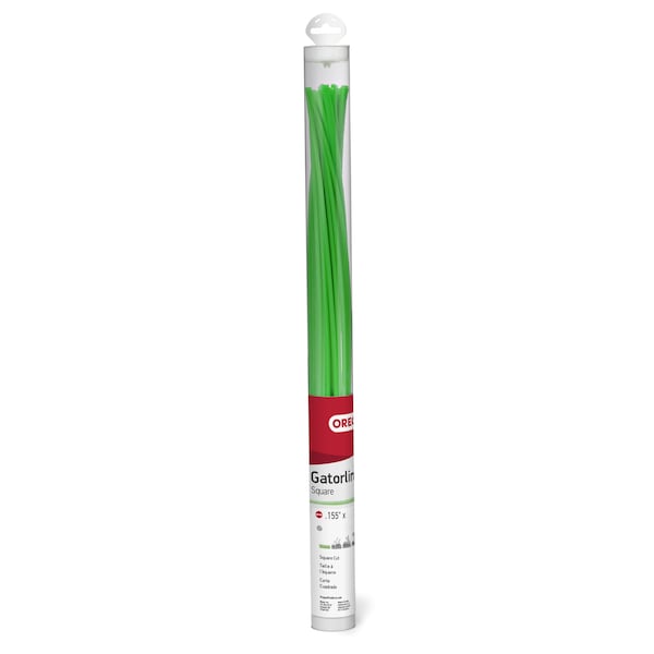 Oregon Gatorline Trimmer Line, 0.155in Square, Precut 18in Lengths, Tube of 24 Pcs. 19-005B - main