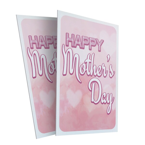 Signmission Mother's Day, Plastic Signs Only 24 Inch x 36 Inch, Corrugated Plastic, 2PK CSB-2436-2PACK-30403 - main