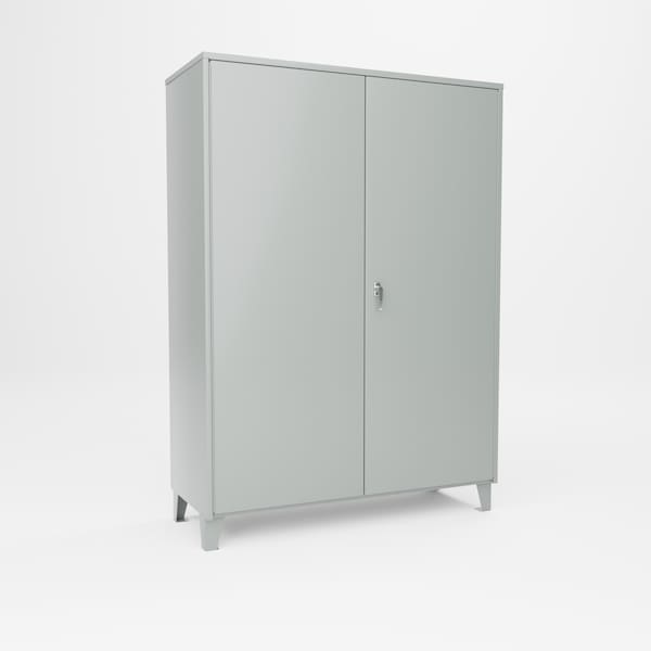 Pucel Flush Door Bin Cabinet with 6 in LEGS, 60 in W x 84 in H x 24 in D, Light Blue HDBC-6084-40-170 - main
