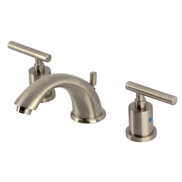 Kingston Brass Widespread Bathroom Faucet with Pop-Up Drain, Brushed Nickel KB8968CML - main