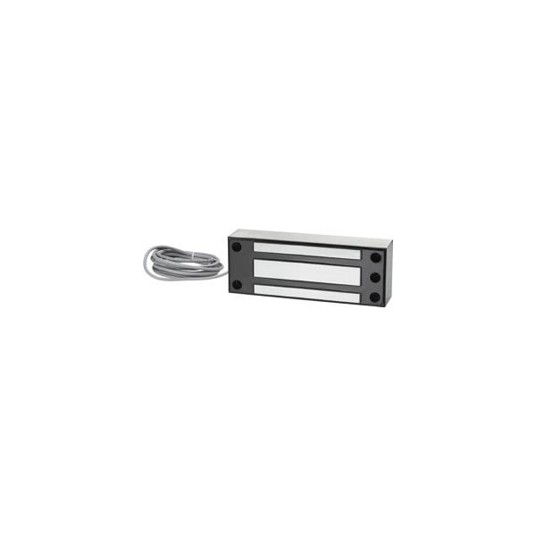 Hanchett Entry Systems 1200lbs Magnalock, Face Drilled, Gate Conduit, 12/24VDC, Weather Resistant, GSatin Stainless Steel M62FG - main