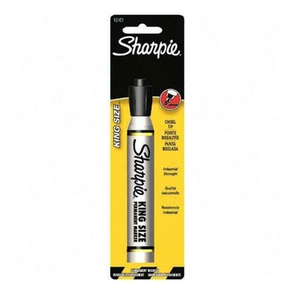 Sanford Sharpie King Size Black Chisel Tip Permanent Marker 1 pk 15101 - main