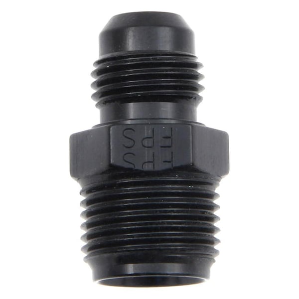 Light House Beauty 491956-BL -6 AN x 0.62-18.375 in. Tube Inverted Flare Male Adapter Fitting - Black Anodize LI1603040 - main