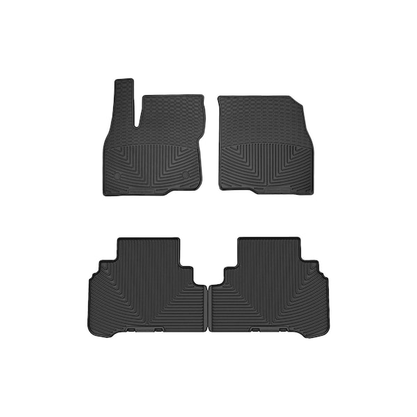 Weathertech Black, Front and Rear All Weather Floor Mats W451-W452 - main
