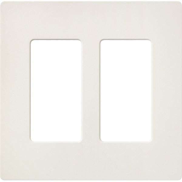 Lutron Designer Wall Plates, Number of Gangs: 2 Thermoset, Satin Finish, Biscuit SC-2-BI - main