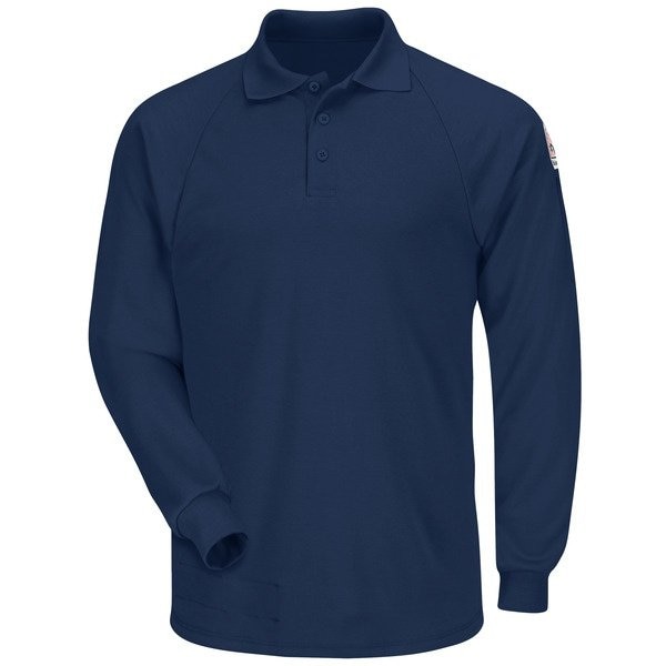 Bulwark Polo, Classic, Long Sleeve, Navy, M SMP2NV RG M - main