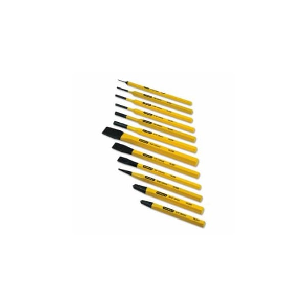 Stanley 12 Pc Cold Chisel and Punch Set, 3 Cold Chisels, 9 Punches 680-16-299 - main