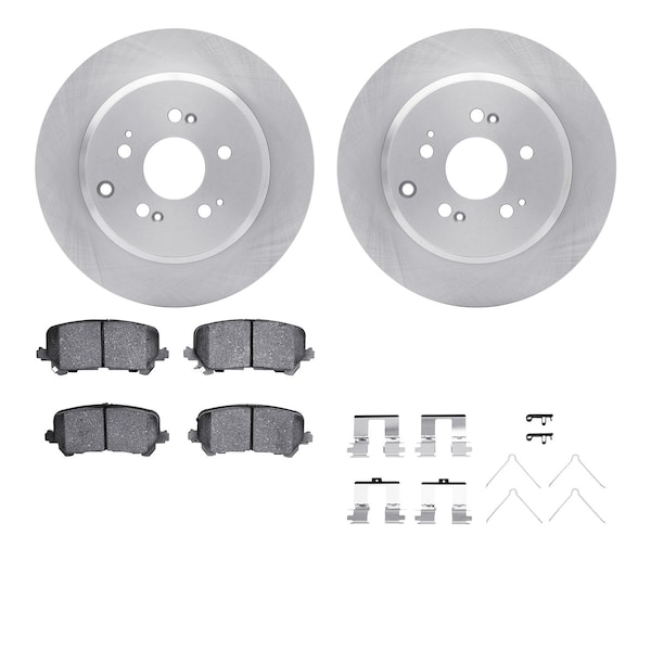 Dynamic Friction Co DFC Brake Rotor with 5000 Brake Pads and Hardware Kit 6512-59423 - main