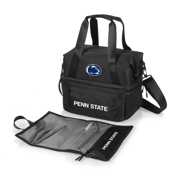 Picnic Time Family Of Brands NCAA Penn State Nittany Lions Tarana Lunch Bag Cooler with Utensils made from Recycled Material 515-01-179-494-0 - main