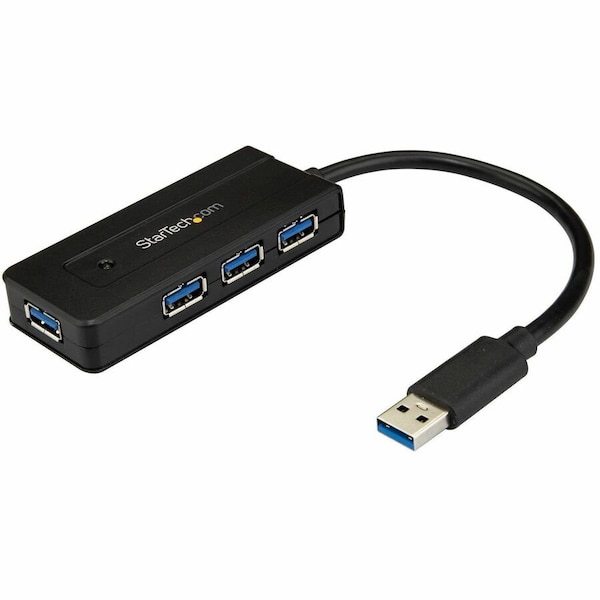 Startech.Com 4 PORT USB 3.0 HUB 5GBPS - MINI HUB WITH CHARGE PORT - INCLUDES POWER ADAPTER ST4300MINI - main