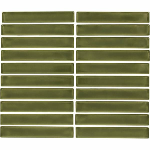 Daltile Artcrafted 1in. x 6in. Glazed Ceramic Mosaic Tile 10.00 SQFT Per Carton, 10PK AC26STJ16MSGL - main