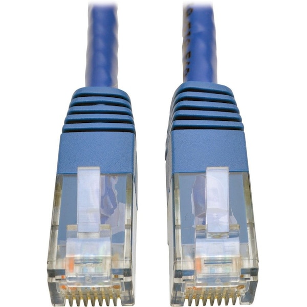 Eaton Tripp Lite Series Cat6 Gigabit Molded UTP Ethernet Cable RJ45 M/M, PoE, Blue, 75 ft. 22.86 m N200-075-BL - main