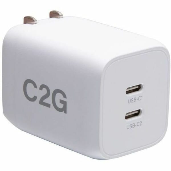 C2G 65W DUAL USB C POWER ADAPTER C2G58880 - main