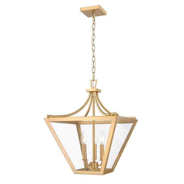 Z-Lite Montalcino Rubbed Brass 3 Light Chandelier 1961-3C-RB - main