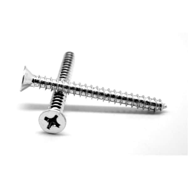 Asmc Industrial No.10 x 1 in. - FT Phillips Flat Head Type A Sheet Metal Screw, 18-8 Stainless Steel, 2000PK 0000-106323-2000 - main