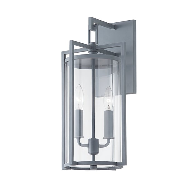 Troy Lighting Percy 2 Light Wall Sconce 9 In. Weathered Zinc B1142-WZN - main