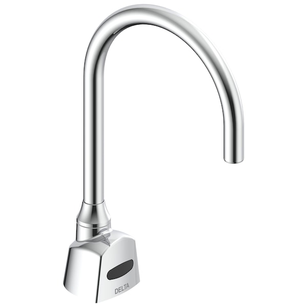 Delta Commercial 1500T Series Deckmount Electronic Se Gooseneck Fct, Bt, 0.5Gpm, R35 Spout In Chrome 1501TF3380-R35 - main