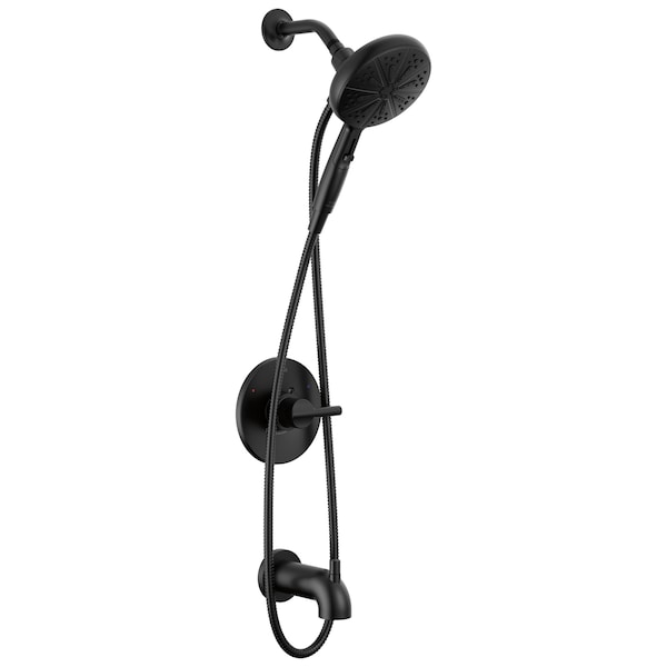 Delta Nicoli Monitor 14 Series Tub And Shower With Suredock Hand Shower In Matte Black 144749-BL-HS - main