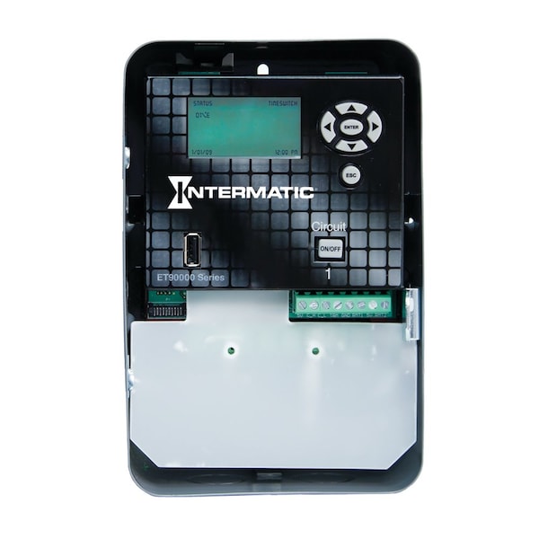 Intermatic Astronomic 365-Day Electronic Control, 120-277V, 50/60Hz, SPDT, Indoor, Ethernet Opt ET90115C - main